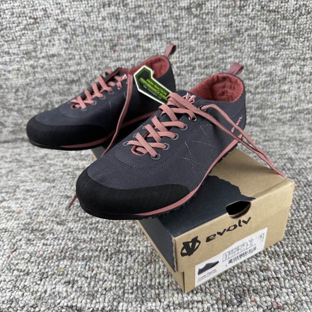 Evolv Cruzer Psyche Shoes Womens 7.5 Approach Trail Hiking Canyon Rose Gray NIB